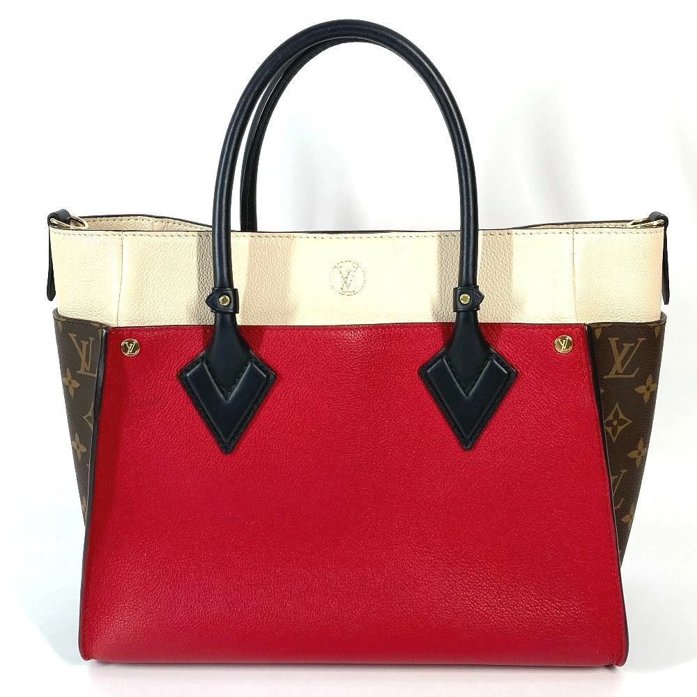 Louis Vuitton Red Rouge My Bag Pirate Handbag Tote On Side